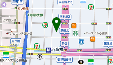 ロレックス ブティックレキシア 大阪心斎橋店の地図画像