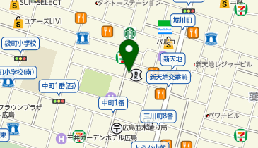 ロレックス ブティック広島の地図画像