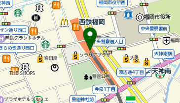 ロレックス ブティック三越福岡の地図画像