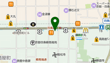ロレックス ブティック大丸京都の地図画像