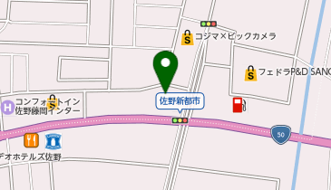 TOMPKINS佐野の地図画像
