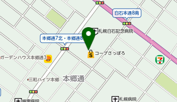 クリーニングエース コープさっぽろ本通店の地図画像