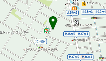 クリーニングエース 北38条店の地図画像