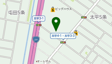 クリーニングエース ビックハウス太平店の地図画像
