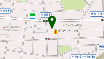 クリーニングエース アークス平岸店の地図画像