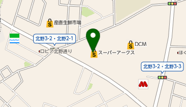 クリーニングエース アークス北野店の地図画像