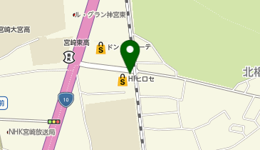 HIヒロセ 江平店の地図画像