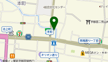 BUZZ宇都宮の地図画像