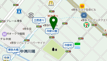 BUZZ福岡博多の地図画像