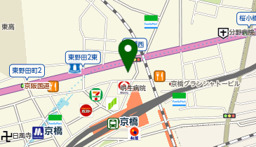 BUZZ大阪京橋の地図画像