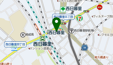 BUZZ西日暮里の地図画像