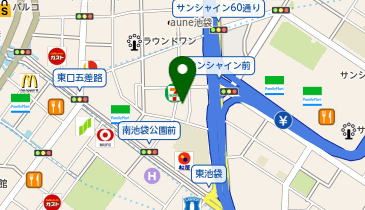BUZZ池袋サンシャインの地図画像