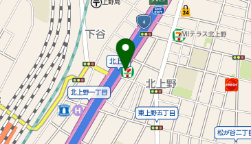 BUZZ esports 上野の地図画像