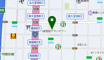 BUZZ大阪心斎橋の地図画像