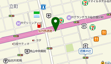 BUZZ仙台の地図画像