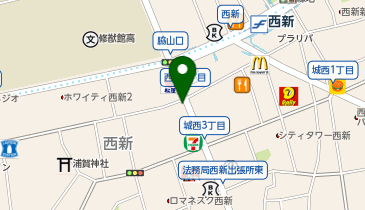 BUZZ福岡西新の地図画像