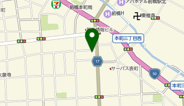 BUZZ前橋の地図画像