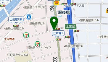 つじ田 肥後橋店の地図画像