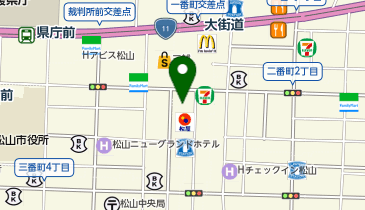 新時代 愛媛松山大街道店の地図画像