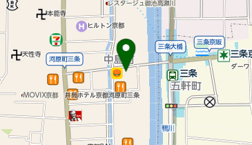 やっぱりステーキ 京都三条店の地図画像