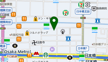 カラオケパセラなんば道頓堀店の地図画像