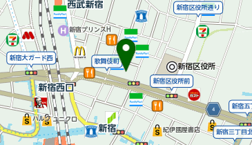 カラオケパセラ新宿靖国通り店の地図画像