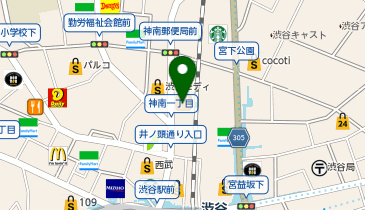 カラオケパセラ渋谷店の地図画像