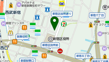 カラオケパセラ新宿本店の地図画像