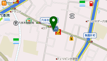 カラオケパセラ六本木店の地図画像
