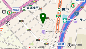 ハリミツクリーニング 神戸相生店の地図画像