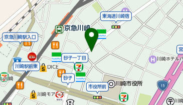 hair flores by HEADLIGHT 川崎店の地図画像