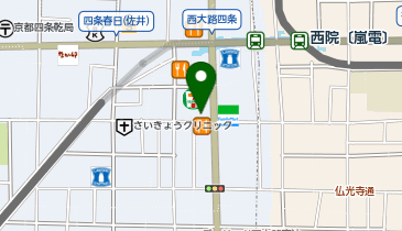 GRAS DESIGN & HAIR by HEADLIGHT 西院店の地図画像