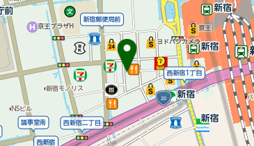 yulrica 新宿店の地図画像