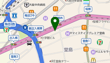 BONIA by HEADLIGHT 大阪梅田店の地図画像