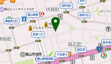 ネイルサロン ティーエヌ 福山店の地図画像