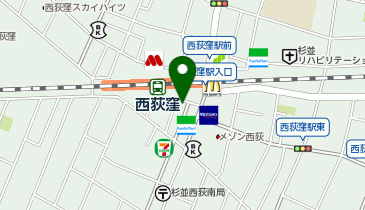 ネイルサロン ティーエヌ 西荻窪駅前店の地図画像