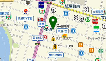 ネイルサロン ティーエヌ 広島紙屋町店の地図画像