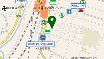 ネイルサロン ティーエヌ 大船店の地図画像