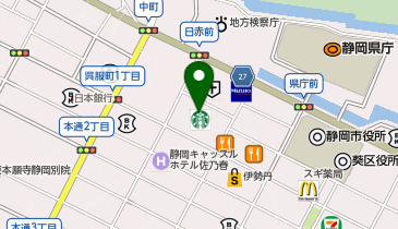 ネイルサロン ティーエヌ TSUTAYA BOOKSTORE静岡(旧 蔦屋書店静岡本店)の地図画像