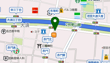 ネイルサロン ティーエヌ 名古屋矢場町店の地図画像