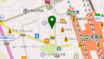ネイルサロン ティーエヌ 大宮店の地図画像