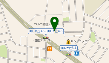 ネイルサロン ティーエヌ TSUTAYA美しが丘店の地図画像