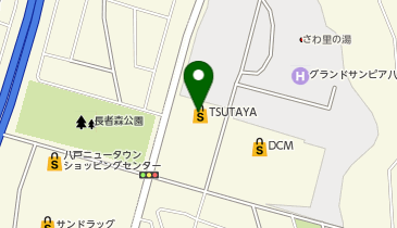 ネイルサロン ティーエヌ TSUTAYA八戸ニュータウン店の地図画像