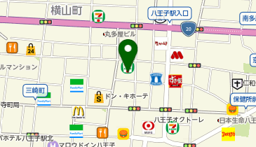 ネイルサロン ティーエヌ 八王子店の地図画像