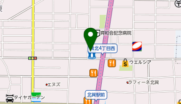 ネイルサロン ティーエヌ TSUTAYA北巽店の地図画像