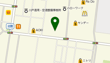 理容プラージュイオン八戸田向店の地図画像