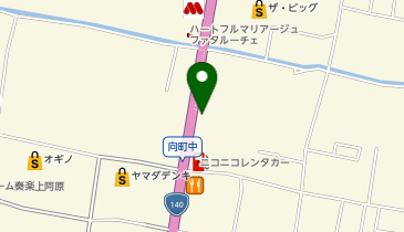 理容プラージュ山梨店の地図画像