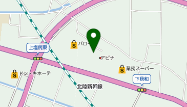 理容プラージュアリオ上田前店の地図画像