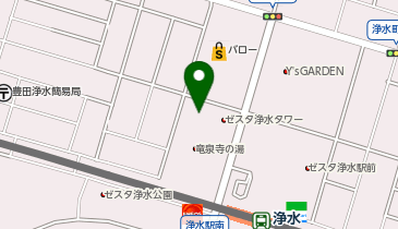 理容プラージュ豊田浄水店の地図画像