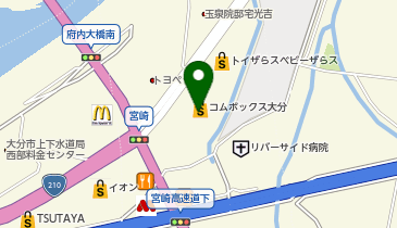 理容プラージュコムボックス大分店の地図画像